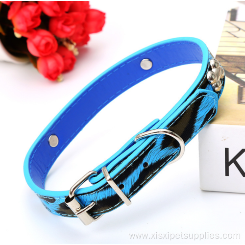 Pet Handmade Pu Leather Pet Collars for Dogs